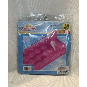 Vintage Momentum Brands Summer Inflatable Mattress Pool‎ 67” X 21” Pink NISP